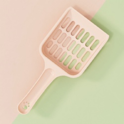 Pink cat litter scoop