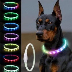 Colorful luminescent collar